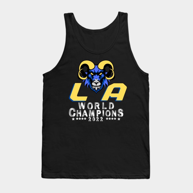 LA Rams Football NFL Super Bowl World Champions Tank Top by J_Joseph_Designs